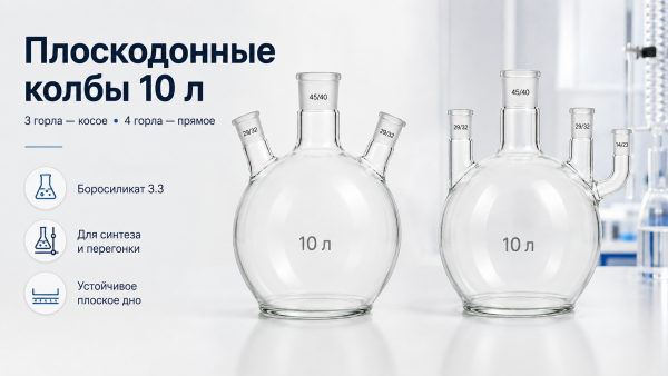 Колба плоскодонная