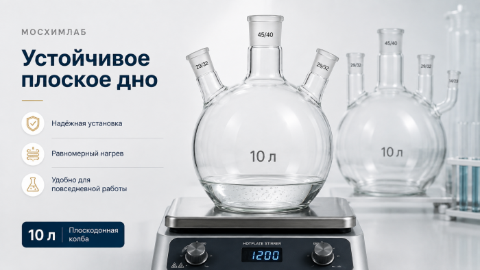 Колба плоскодонная
