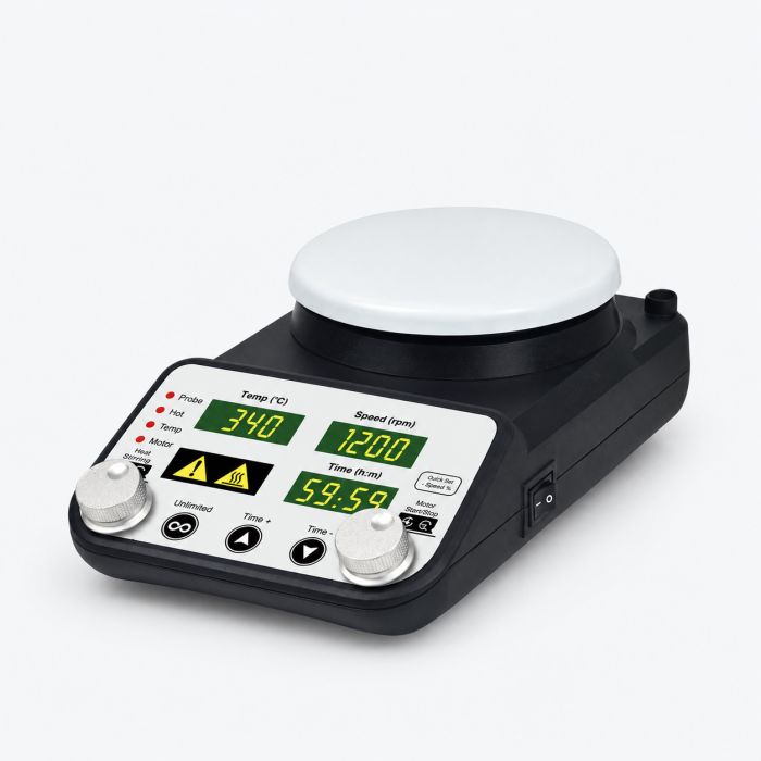 Мешалка лабораторная магнитная Miulab TP-350E+ с подогревом, артикул mu-e164-1002